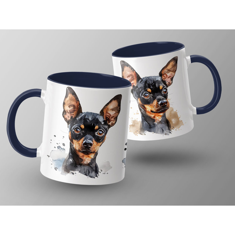 Ceramic Coffee Mug, Navy, 2