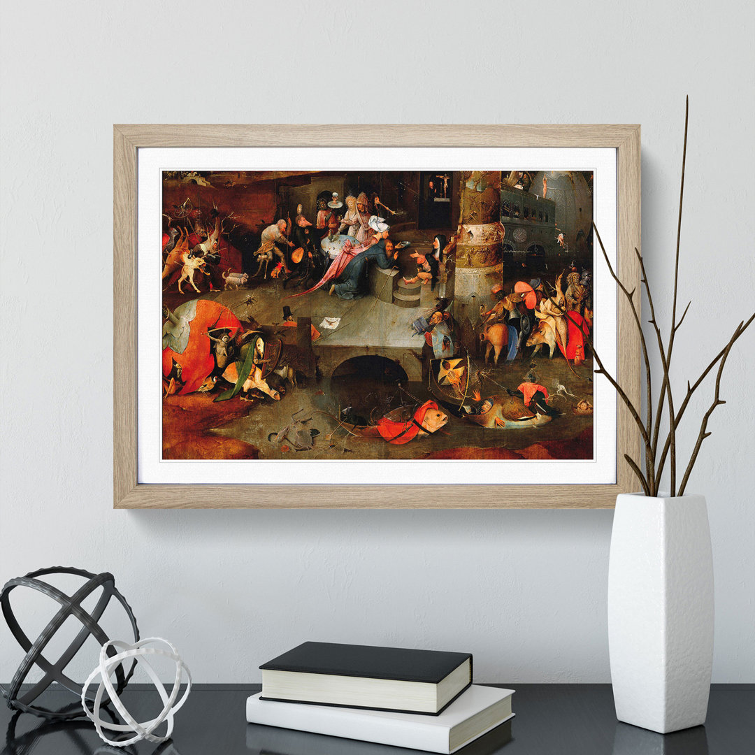 The Temptation of St Anthony by Hieronymus Bosch - Picture Frame Painting