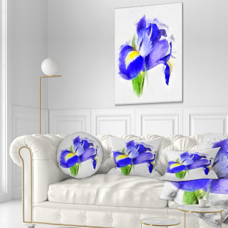 Coussin lombaire floral rose