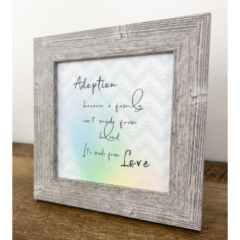 «Adoption Family», impression encadrée