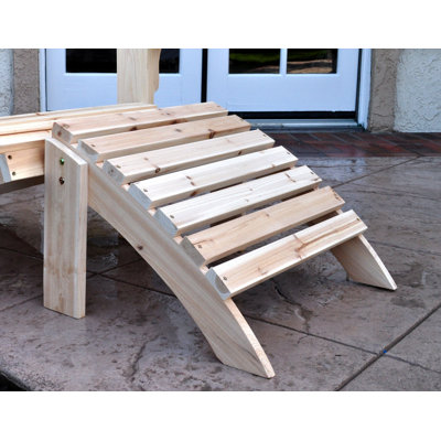 Fowey Outdoor Solid Wood Ottoman