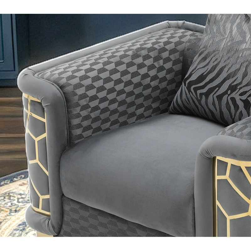 Chaise Bedale gris foncé, Tissu gris foncé