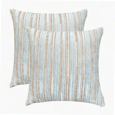 Bohemia Stripe Pillow Cases - Set of 2 Decorative Throw Covers for Couch Cushions. Home Decor,