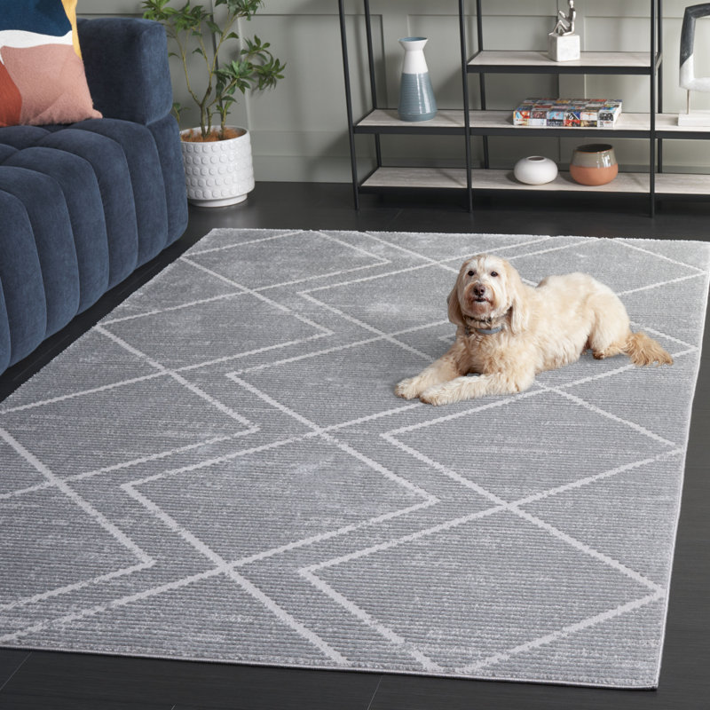 Tapis géométrique Lemarr Performance, Rectangle 5 pi 3 po x 7 pi 6 po