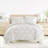 Duvet Cover Set Patterned Microfiber Ultra Soft Bedding in Soft Damask-105813993