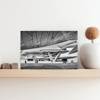 Contemporary Art Modern Contemporary Rose Architecture Wall Art by Carolina Garcia-Paris - Wrapped Canvas Print