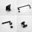 Topcraft Wall Mounted Stainless Steel Bathroom Accessory Set Of 14
