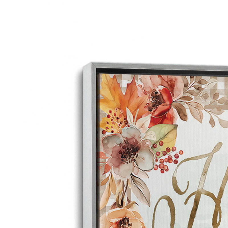 «Hello Fall Barn» par Nicole DeCamp, reproduction d'art, Toile avec cadre, Argent, L 18 po x H 24 po