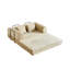 Canapé-lit convertible de 59 pouces avec coussin cylindrique et cadre de forme fixe pour le salon ou la chambre à coucher.-169476141