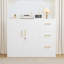 Armoire de rangement garde-manger moderne en acier avec portes verrouillables-172115975