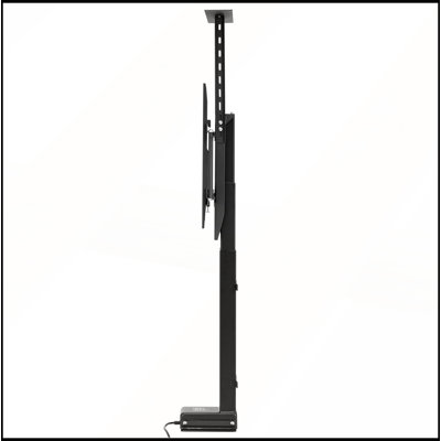 Motorized TV Lift Stand 132 lbs Max Load Adjustable Vertical Electric Bracket with Remote Control