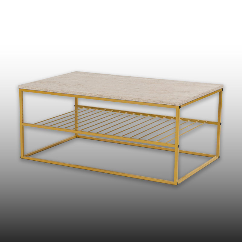 Metal Frame Rectangle Elite Coffee Table
