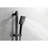Shower System In Matte Black With Function: Rain Head, Hand Shower, Slide Bar, Bodysprays, Arm, Hose, Valve Trim Arm And