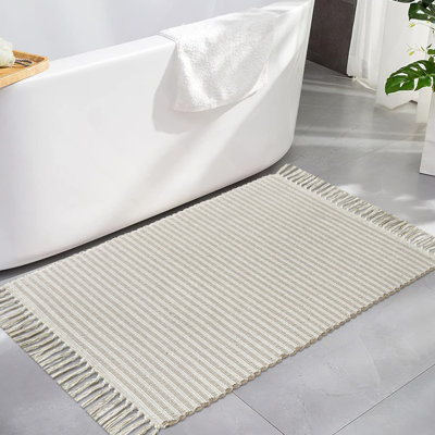 Tapis pour salle de bain en coton Annzley