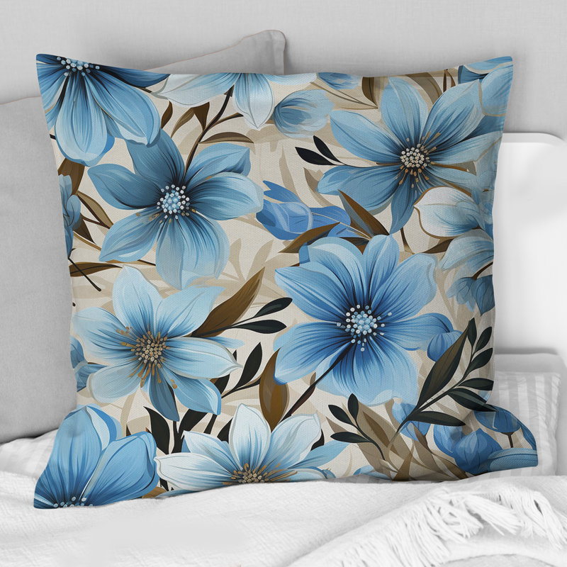 Coussin Blue Coastal Harmony, H 18 po x l 18 po