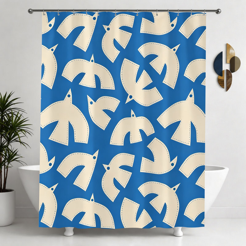 Shower Curtains with Hooks Included