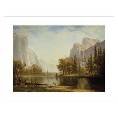 Yosemite Valley by Albert Bierstadt -Framed Giclee Print