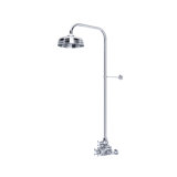 Edwardian 3/4" Exposed Wall Mount Thermostatic Shower System