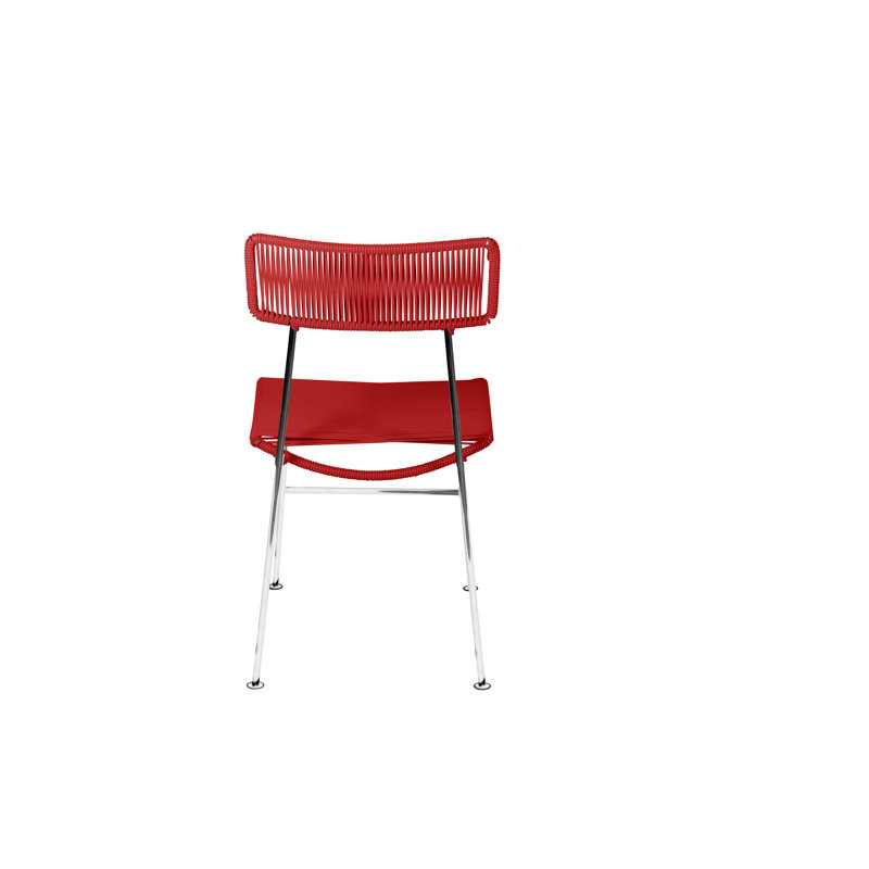 Chaise Hapi, Rouge / chrome