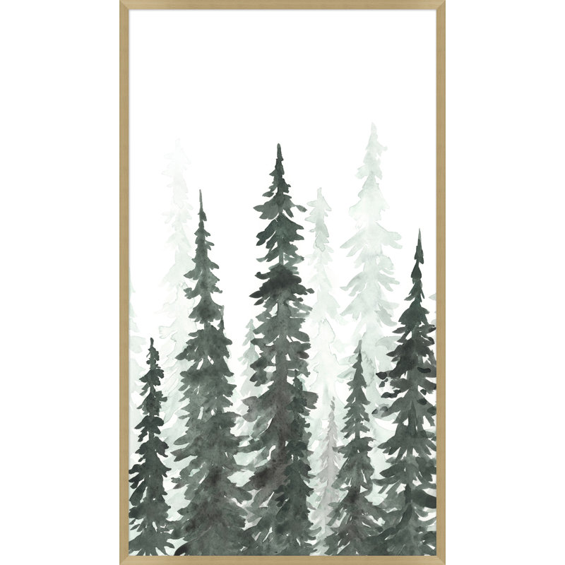 Watercolor Pines 1 Print by Nathan Turner
