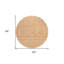 Tapis d'intérieur rond lavable floral 8 pi saumon