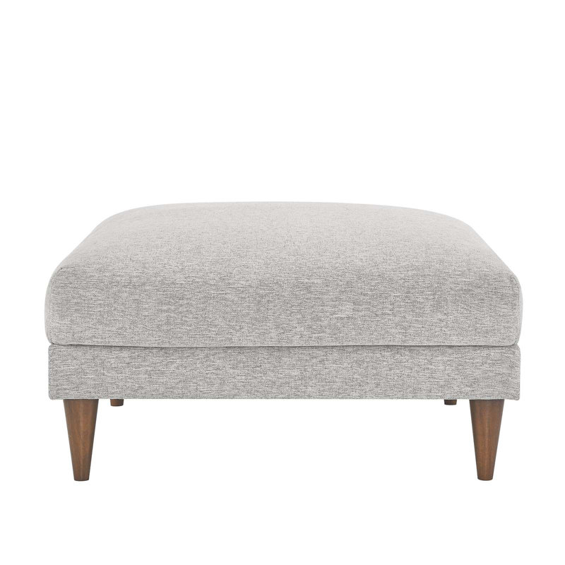 Modway Zoya Upholstered Ottoman, Gray 100% Polyester