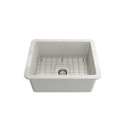Sotto 24'' L Single Bowl Fireclay Kitchen Sink