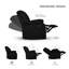 Ensemble de salon inclinable 3 pièces en microfibre avec porte-gobelet-1683013995