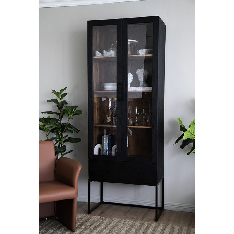 Armoire 86,5h avec rangement rectangulaire pour assiettes et verres - Figurines rectangulaires 18 "de profondeur