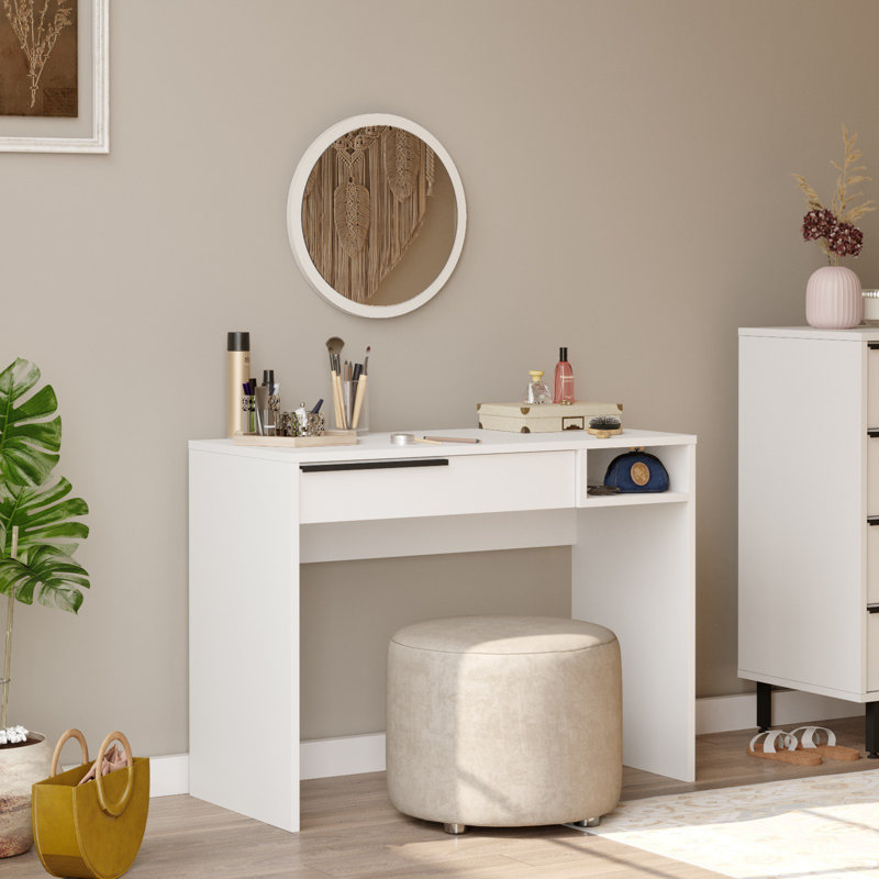 Table de maquillage, Blanc