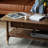 Modern Black Walnut Rectangular Coffee Table