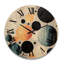 Horloge murale en bois massif Pamuklu-1784976869