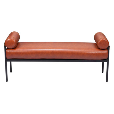 Barrow Faux Leather Upholstered Bench