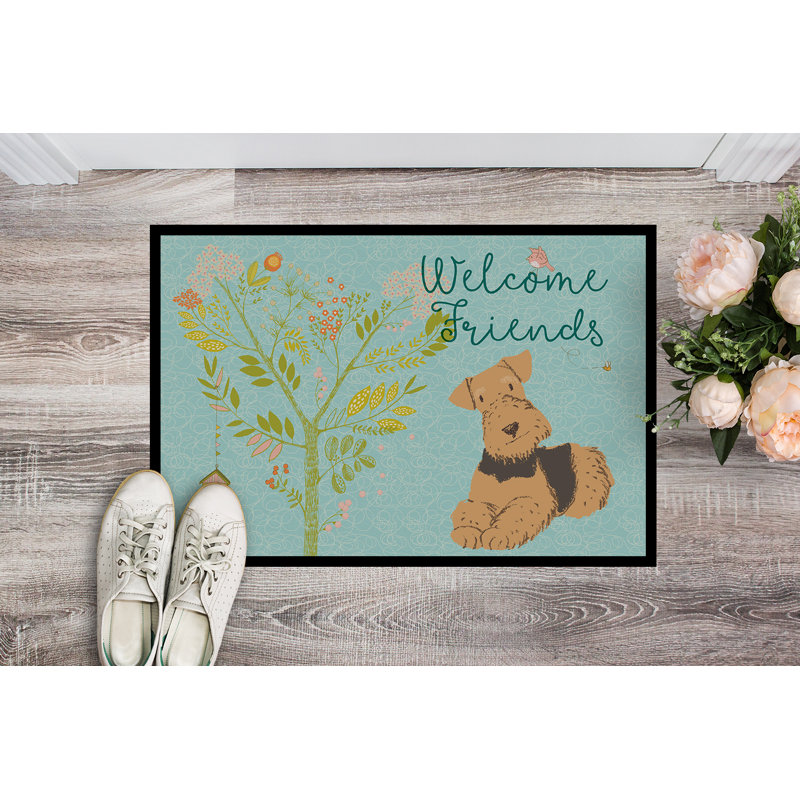 Tapis de porte airedale terrier Yonker