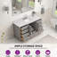 Meuble-lavabo autoportant 60 po avec comptoir en marbre 60 po-1803947063