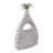 Sculptural Vase With Open Center For Home Decor - Unique Table Vase For  Faux Flowers Styling - Ivory-1282740152