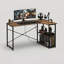 L-Shaped Iron Computer Desk