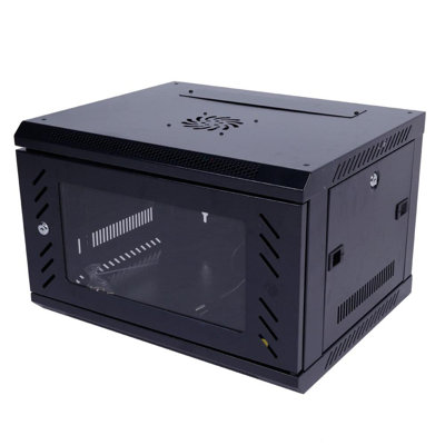 Système d'armoire fixe noir Ktaxon avec tablettes, peut supporter jusqu'à 66 lb
