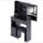 29.2" Small Space Left Drawer Desktop Vanity Table + Cushioned Stool, Extra Large Right Sliding Mirror, Multi Layer High Capacity Storage, Practical Fashionable Dresser, Suitable For Small Space-1025875405