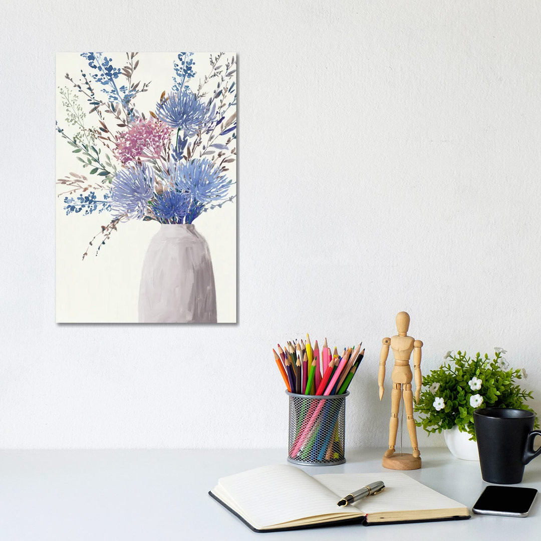 Vibrant Blooms In Subtle Vase