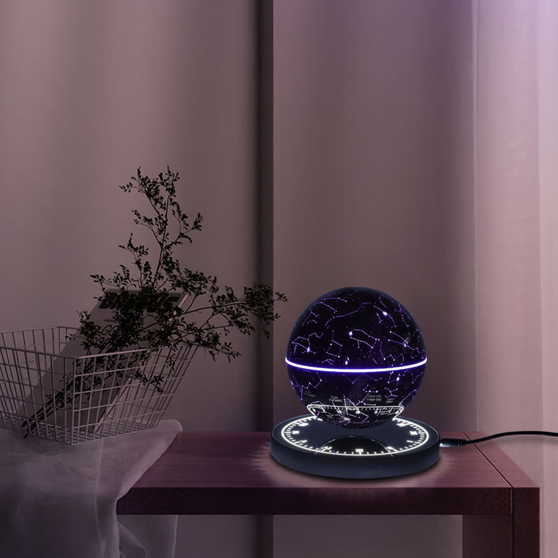 360° Auto-Rotating Freestanding Magnetic Levitating Globe With LED
