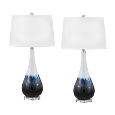Glass USB Table Lamp