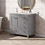 Meuble-lavabo 36 po avec lavabo en céramique, 5 tiroirs et portes à fermeture en douceur-18925692