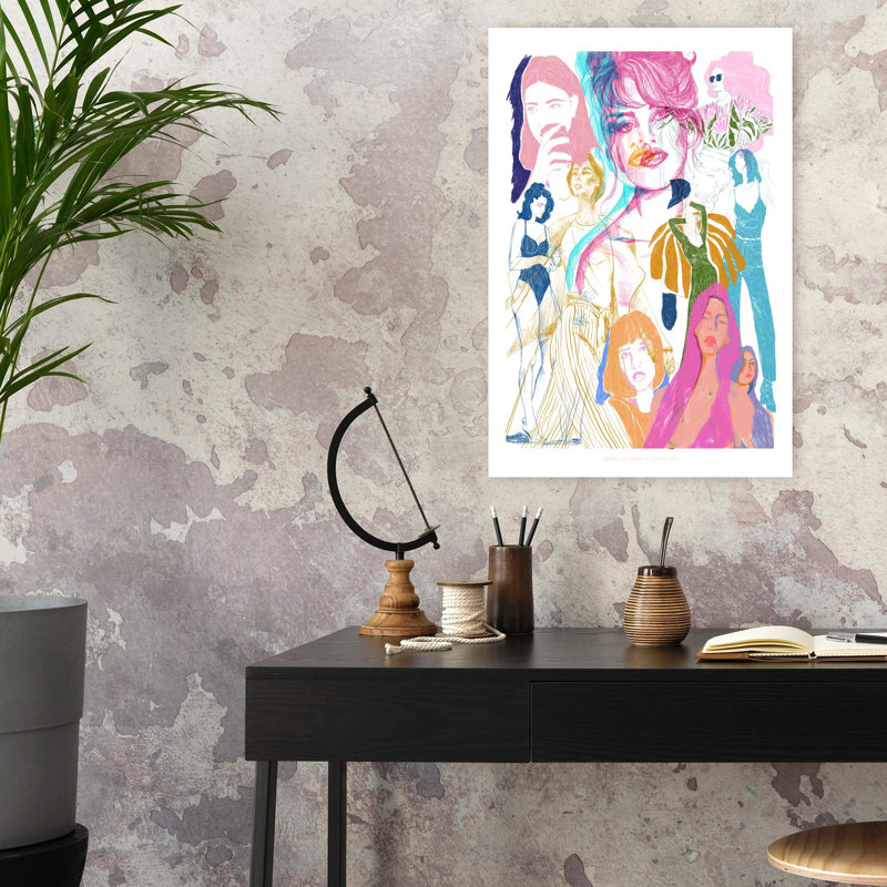 Art contemporain, art contemporain abstrait, H 24 po x l 16 po