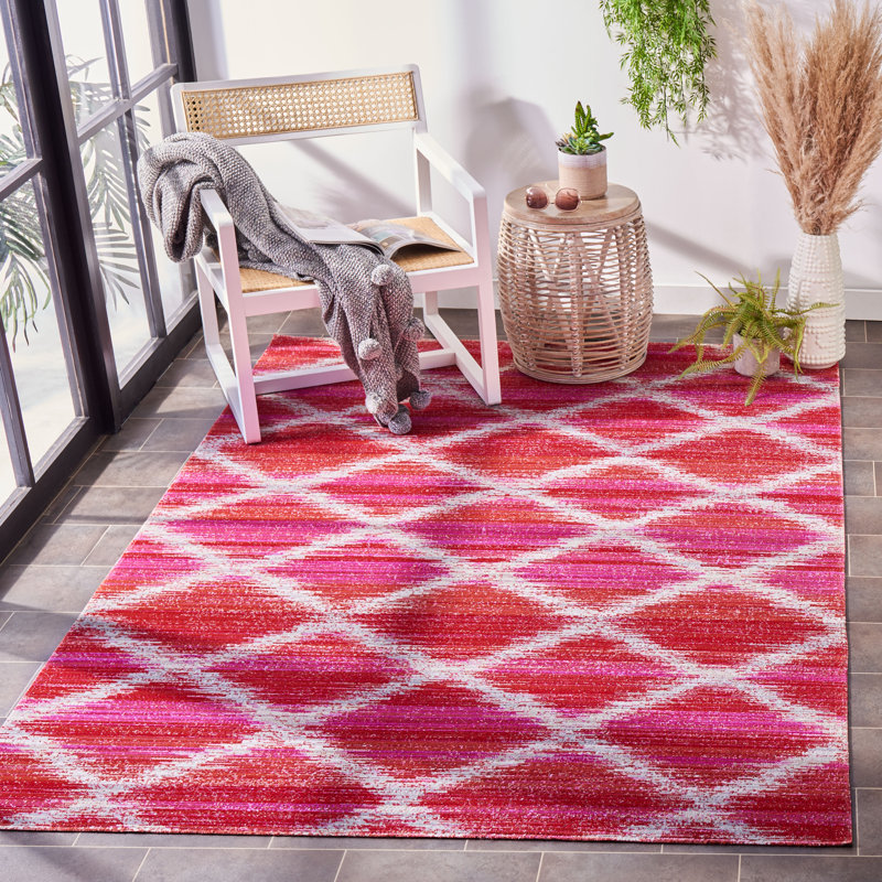 Alpert 200 Performance Geometric Indoor/Outdoor Area Rug, Rectangle 4' x 6'