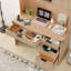 Bureau à domicile avec huche et station de charge