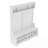 Hall Tree With Metal Hooks And Storage Space-377083952