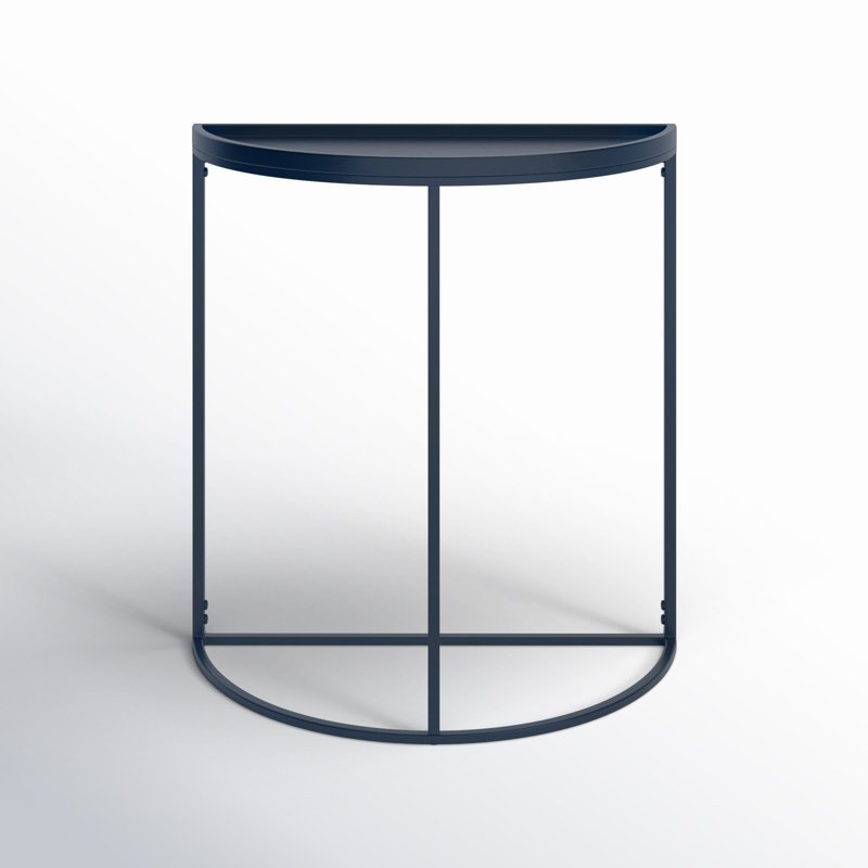 Console demi-cercle Carnelian, Bleu marine, Bleu marine