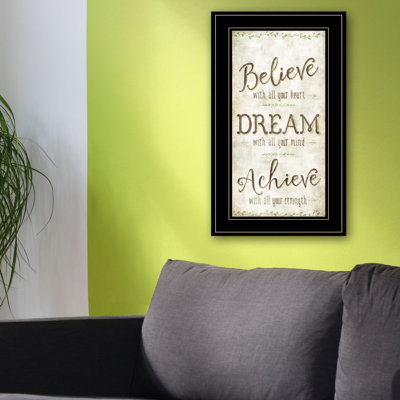 «Believe», art textuel encadré