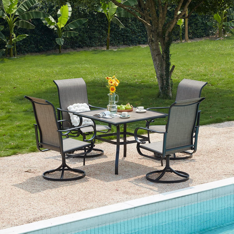 Chaise de salle à manger pivotante Nadiah